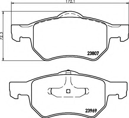 BREMSBELAGSATZ 8DB355010641