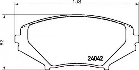 BREMSBELAGSATZ 8DB355010881