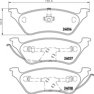 BREMSBELAGSATZ 8DB355011061