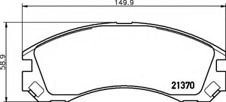 КОЛОДКИ ТОРМОЗНЫЕ ДИСКОВЫЕ CITRO?N C-CROSSER (EP ), CITRO?N C-CROSSER ENTERPRISE, MITSUBISHI LANCER 8DB355011751
