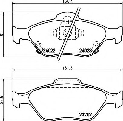 BREMSBELAGSATZ 8DB355006721