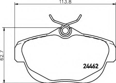 BREMSBELAGSATZ 8DB355012881
