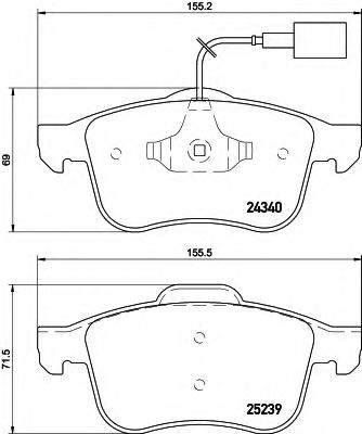BREMSBELAGSATZ 8DB355015531