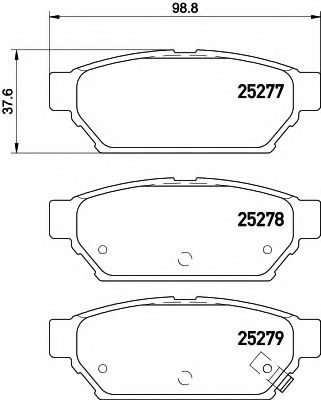BREMSBELAGSATZ 8DB355016201