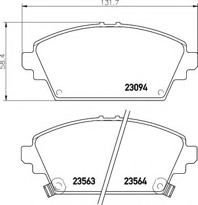 BREMSBELAGSATZ 8DB355017171