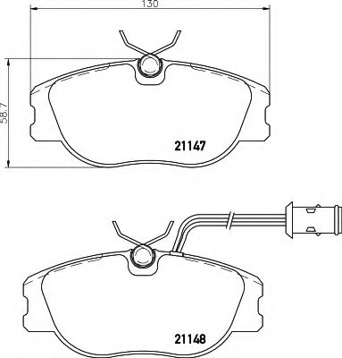 BREMSBELAGSATZ 8DB355017781