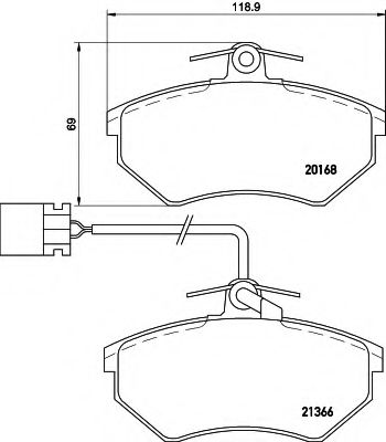 BREMSBELAGSATZ 8DB355017971