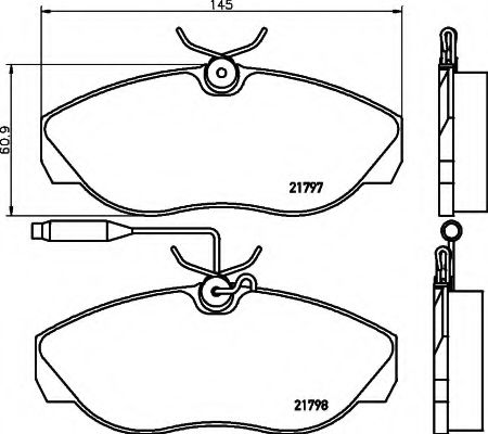 BREMSBELAGSATZ 8DB355018141