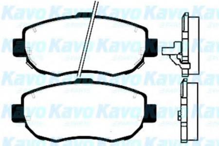 КОМПЛЕКТ ТОРМОЗНЫХ КОЛОДОК ПЕРЕДН. LEXUS GS, IS, SC430 BP9030