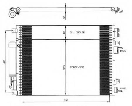КОНДЕНСЕР CHRYSLER 300C 04- 35626