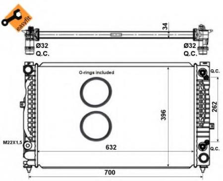    AUDI A4/A6, VW PASSAT 97- 519504