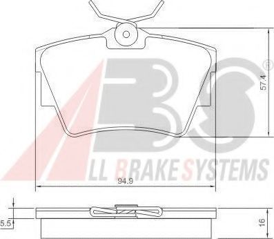ДИСКОВЫЕ КОЛОДКИ OPEL VIVARO (01-) R / КОЛОДКИ ТОРМОЗНЫЕ 37288