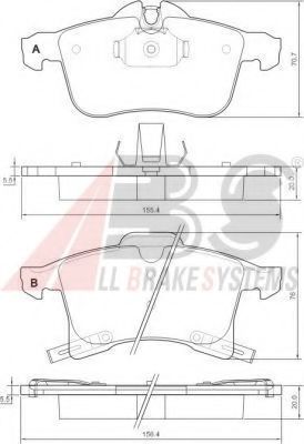 ДИСКОВЫЕ КОЛОДКИ OPEL ASTRA H 04>, CORSA C 1.7 CDTI 03>, MERIVA 03> КОЛОДКИ ТОРМ.ПЕР. 37361