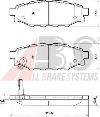 ДИСКОВЫЕ КОЛОДКИ LEGACY/OUTBACK (R) 03- 37499