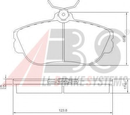 КОМПЛЕКТ ТОРМОЗНЫХ КОЛОДОК 38601