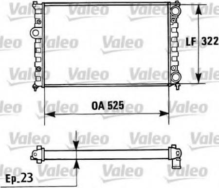 РАДИАТОР VW POLO CLASSIC 1.6/1.8 95-02 730 948