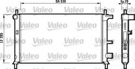 РАДИАТОР СИСТЕМЫ ОХЛАЖДЕНИЯ FORD FIESTA 1.2/1.4 95-02 731735