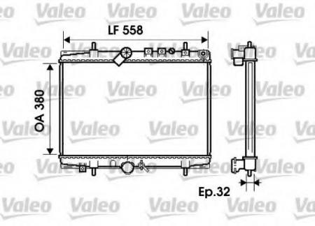 РАДИАТОР СИСТЕМЫ ОХЛАЖДЕНИЯ CITROEN: C5 (DC_) 2.0 16V HPI (DCRLZB)/2.2 HDI (DC4HXB, DC4HXE) 01-04, C5 BREAK (DE_) 2.0 16V HPI (DERLZB)/2.2 HDI (DE4HXB, DE4HXE) 01-04PEUGEOT 734280