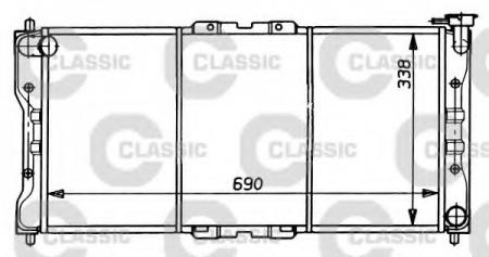 РАДИАТОР СИСТЕМЫ ОХЛАЖДЕНИЯ MAZDA: 626 IV (GE) 1.8 I/2.0 I/2.0 I 4WD 91 - 97 , 626 IV HATCHBACK (GE) 1.8/2.0 I/2.0 I 4WD 91 - 97 , 626 V (GF) 1.8/2.0 97 - 02 , 626 V HATCHB 231073