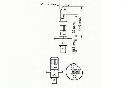    SCT 202631 (H1 BASIC12V 55W P14.5S) 202631