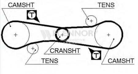 РЕМЕНЬ ГРМ 4075