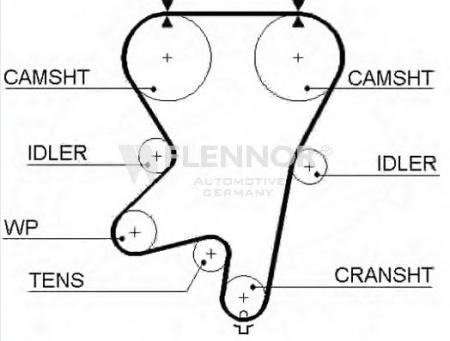 РЕМЕНЬ ГРМ 168X24 OPL/VAUX 4431V