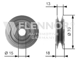 UMLENK-/F?HRUNGSROLLE, KEILRIEMEN FU20998