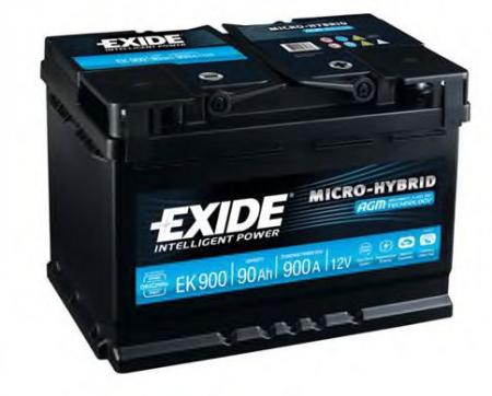  AGM 90AH 900A 353X175X190 (-+) EK900
