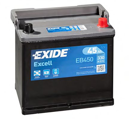  EXCELL 45AH 330A (R +) 218X133X223 MM EB450