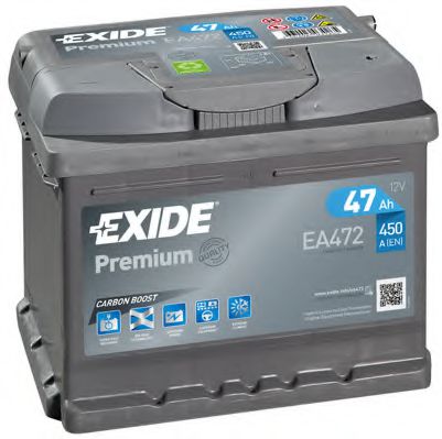  PREMIUM 12V 47AH 450A ETN 0(R+) B13 207X175X175MM 11.65KG EA472