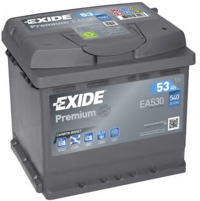  PREMIUM 12V 53AH 540A ETN 0(R+) B13 207X175X190MM 13.38KG EA530