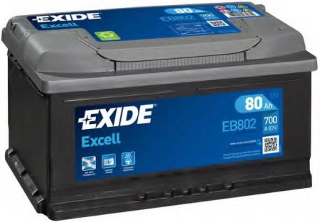  EXCELL 80AH 700A 315X175X175 (-+) EB802