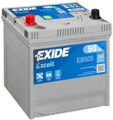  EXCELL 50AH 360A (L +) 200X170X220 MM EB505