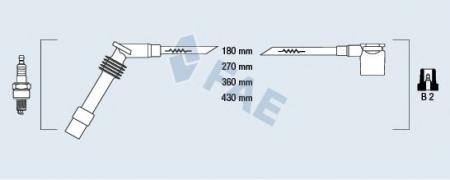 85085FAE КОМПЛЕКТ ПРОВОДОВ OPEL ASTRA F / COMBO / CORSA B 1.2-1.6 / 1.4I 92-05 85085