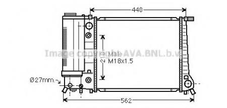 РАДИАТОР, ОХЛАЖДЕНИЕ ДВИГАТЕЛЯ BW2082
