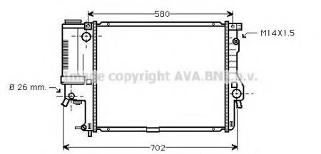 60607 /BW2186 /  BMW-5 (E39), 96 -00 /M52/2.0/2.3/2.8/ A.M.T/AC/1.740.696/520439 BW2186
