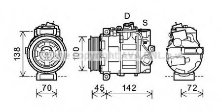 W203 {W220 98-05/ W211 02-/ C219 CLS 05-}   (.) (AVA) MSK344