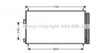 КОНДЕНСЕР TOYOTA RAV 4 LLL 06- 2.0VVTI, 2.2D-4D TOA5410