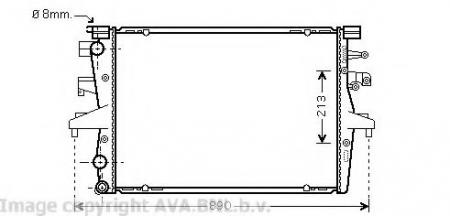 65282 / VW2230 РАДИАТОР 710X470X / MT / + / -AС VW TRANSPORTER T5 2003- / 7H0 121 253 K VW2230