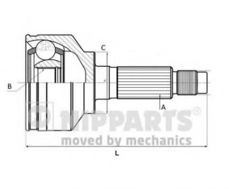  MITSUBISHI COLT/LANCER 1.2-1.8 80-92 . J2825001