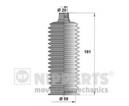 ПЫЛЬНИК РУЛЕВОЙ РЕЙКИ TOYOTA LAND CRUISER 80/90/100 92- J2842026