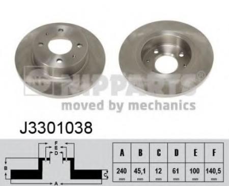    [240X12] 4 .  NISSAN SUNNY 1, 0-1, 6 7/86-9/90 J3301038