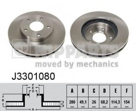   NISSAN MAXIMA J30 3.0 91-94/A32 2.0-3.0 97-00  D=280. J3301080