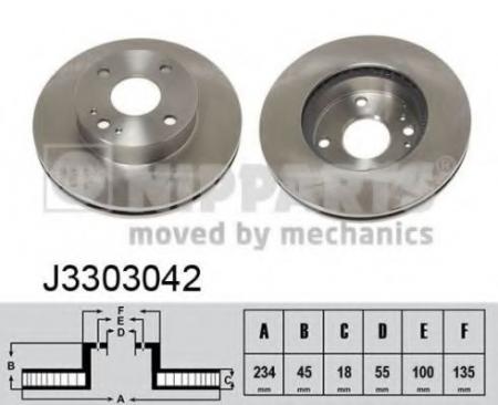   MAZDA 323 1.3-1.8 89-  .D=235. J3303042