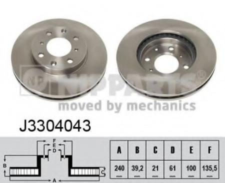   HONDA JAZZ 1.2-1.4 02-/LOGO 1.3 99-02  .D=240. J3304043