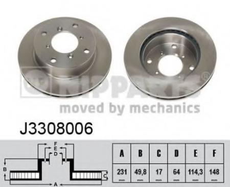   SUZUKI SWIFT 1.0-1.3 89-01  .D=231. J3308006