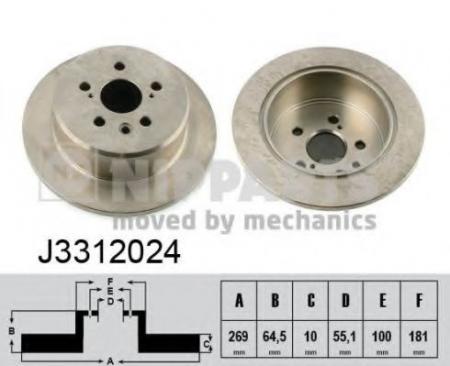   TOYOTA CARINA E 1.6-2.0 92-97  D=269. J3312024