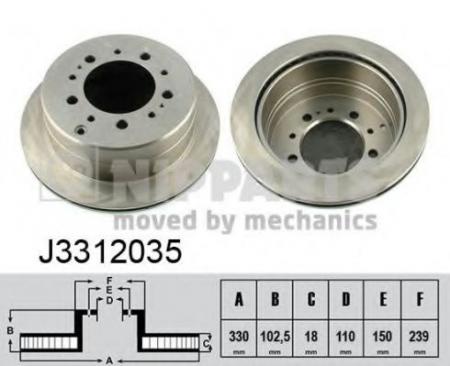   TOYOTA LAND CRUISER J100 4.2-4.7 00-05/LEXUS LX470 02-07  J3312035
