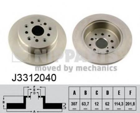   LEXSUS GS 3.0-4.3 97-05/IS 2.0-3.0 99-  D=307. J3312040