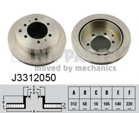   TOYOTA LAND CRUISER J70 4.2TD 90-  .D=312. J3312050